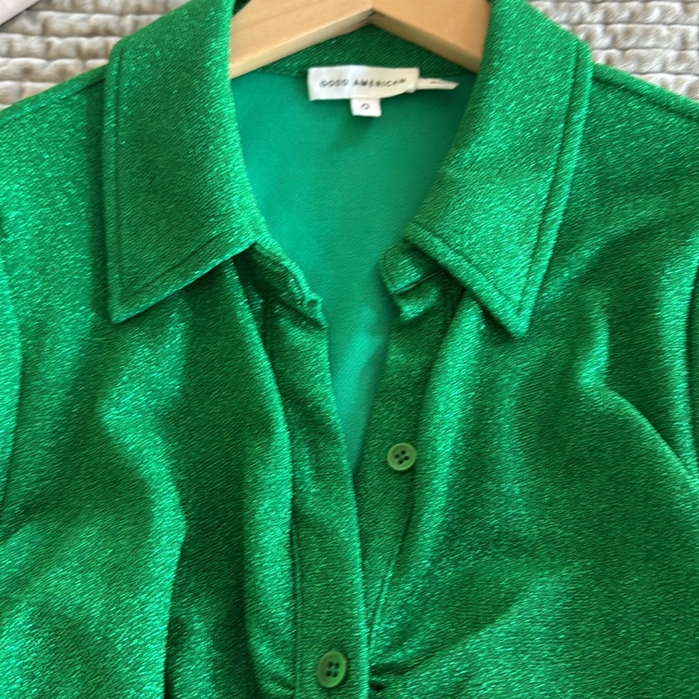 slim fit dress slacks Arianne Elmy Green Good Luck Dress - Green main image 1